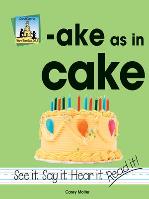 cover image of Ake As In Cake